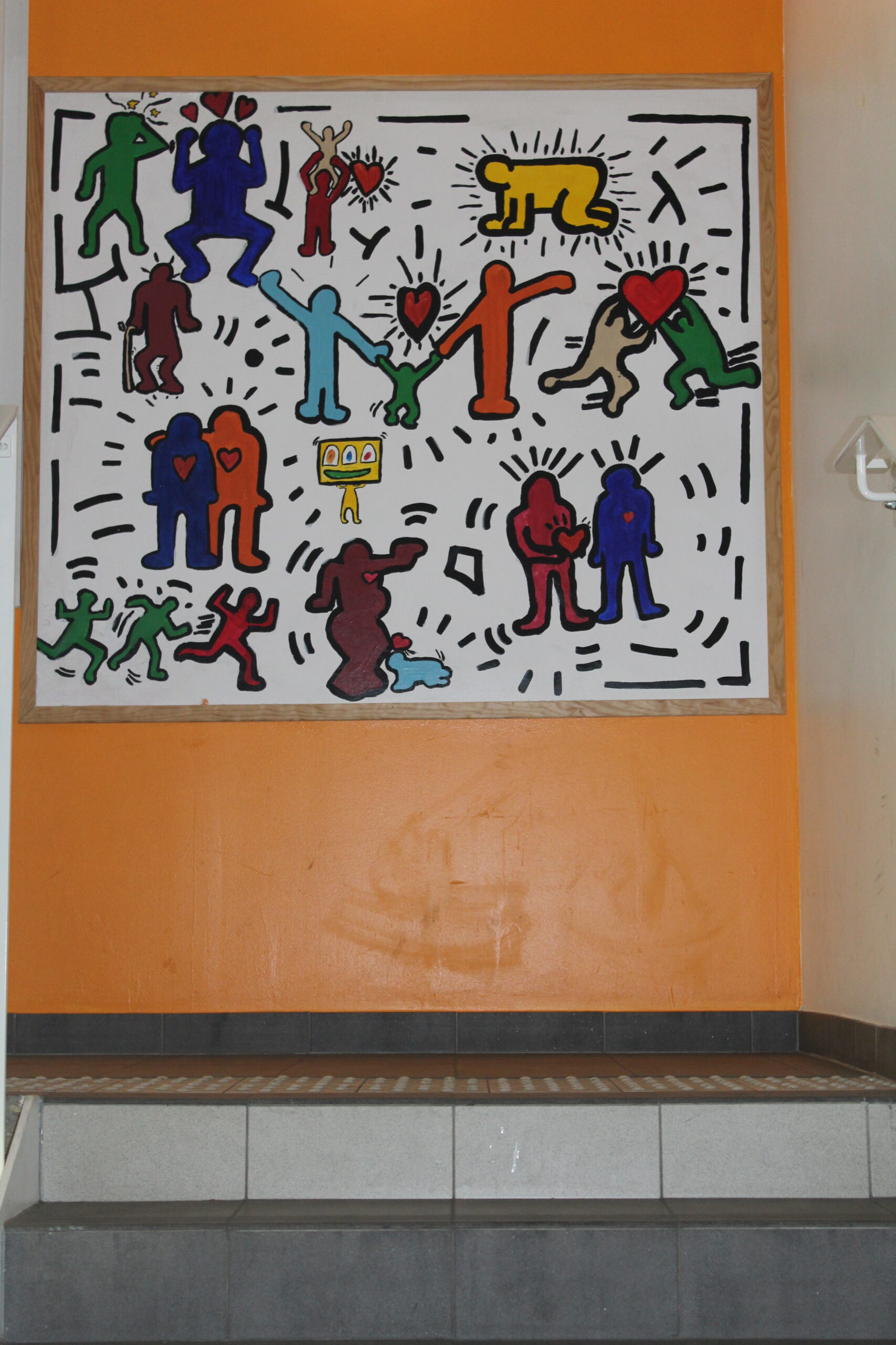 Fresques murales avec Patrick Bastardoz et les élèves du collège Baldung Grien - 2016